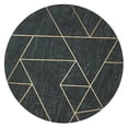thumbnail image 3 of Beaumont Lane Metropolitan Living Marble and Brass Accent Table in Green, 3 of 6