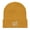 Mustard Yellow, variant on "Invisible Crown" (Organic Cotton Beanie) (Black)