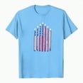 thumbnail image 5 of ORT American Flag T Shirt Women 4th of July Shirt Patriotic T-Shirt American Flag Short Sleeve Tops(Z12-Sky Blue,3XL), 5 of 5