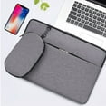 thumbnail image 4 of Laptop Bag,Laptop Tote Bag for Women,Computer Bag Inner Bag 13.3 Inch Inner Bag Casual Men's And Women's Business Shoulder Bag Office Leisure Lightweight Laptop Bag Gray, 4 of 8