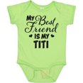 thumbnail image 3 of Inktastic My Best Friend is My Titi with Hearts Boys or Girls Baby Bodysuit, 3 of 5