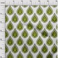 thumbnail image 3 of oneOone Viscose Jersey Olive Green Fabric Block Fabric For Sewing Printed Craft Fabric By The Yard 60 Inch Wide-J6, 3 of 7