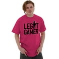thumbnail image 5 of Legit Gamer Video Games Nerdy Geeky Men's Graphic T Shirt Tees Brisco Brands X, 5 of 6