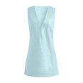 thumbnail image 4 of 2025 Summer Dress for Women Casual Sleeveless Beach Tshirt Sundress Slim V Neck Tank Dress for Work Office, 4 of 6
