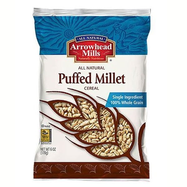 Arrowhead Mills Puffed Millet Cereal 6 oz Bags Pack of 12