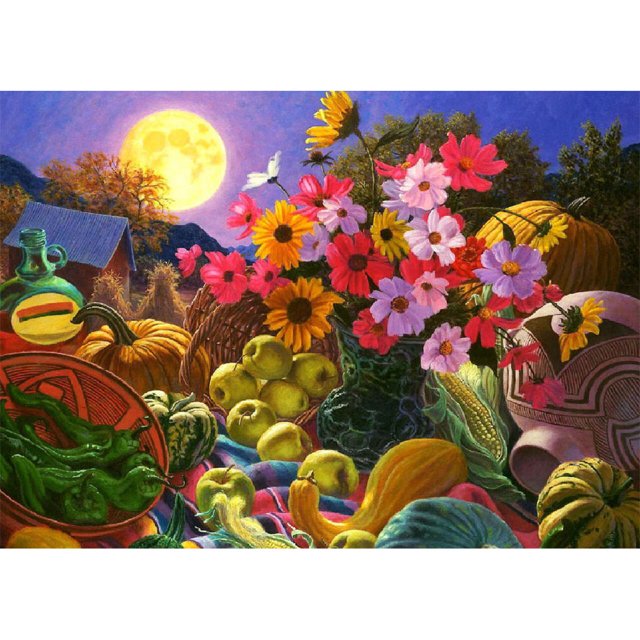 Pintura de diamante (DB3411) Cuadrado 5D Rhinestone DIY Ramo de flores (c1030) 45x60cm FLhrweasw Nuevo