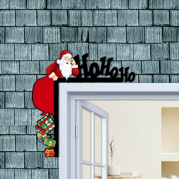 RWVBM Wooden Doorway Decoration - Christmas Frame for Home & Party Scenes, Holiday Doorway Accent | Home Decor Sale Savings Loved Home Essentials
