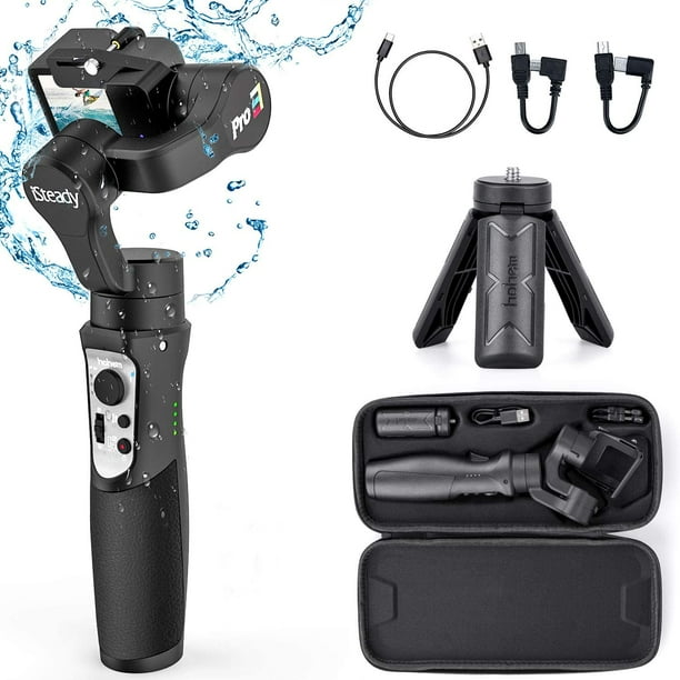 Hohem Isteady Pro 3 Handheld 3 Axis Wifi Action Camera Gimbal Stabilizer Ipx4 Splash Proof Anti Shake App Remote Control With Mini Tripod Stand Compatible Walmart Com Walmart Com