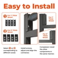 thumbnail image 6 of Fence Gate Kit DIY Gate Building Kit, 36"-72" Heavy Duty Wood Fence Gate Kit with 4-5 Feet Height, Fits Both 1"x4" and 2"x4" Wood, 6 of 8
