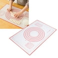 thumbnail image 1 of Loewten Dough Rolling Mat,Food Silicone Pad Kneading Pad Prevents Slipping Baking Pad Rolling Pad Panel Cutting Board Large Red,Measurement Fondant Mat, 1 of 8