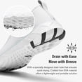 thumbnail image 5 of Women's Lightweight Sport Barefoot Shoes Non-slip Breathable Footwear Water Shoes for Womens Athletic Hike Outdoor Swim Beach , Gray Size 6, 5 of 6