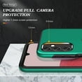 thumbnail image 6 of Ring Stand Case for Samsung Galaxy A25 5G, Dual-Layers Shockproof Protective Cover with Magnetic Rotated Ring Holder, Heavy Duty Camera Lens Protection Rugged Case for Samsung Galaxy A25 5G, Darkgreen, 6 of 7