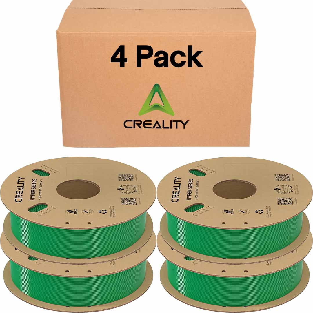 Creality Green PETG 1.75mm High-Speed 3D Filament 30-600mm/s 1kg Spool Dimensional +/- 0.03mm For K1 Max Anycubic Bambu Prusa & More 12 Unit per pack