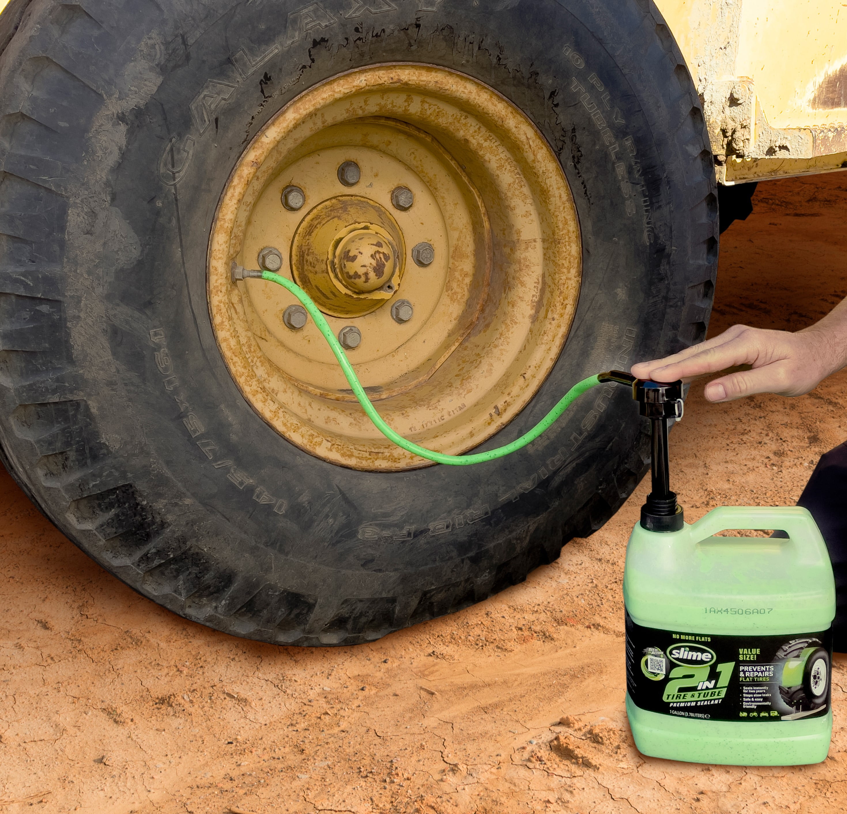 (2 pack) Slime 2-in-1 Tire and Tube Sealant, 1 Gallon - 10195