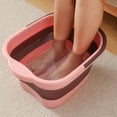 thumbnail image 3 of LCXmlly Compact Footbath For Storage Portable Handle Foot Bath Bucket Foldable Foot Soaking Tub for Home Bathroom, 3 of 9