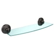 thumbnail image 2 of Monte Carlo Collection 18-in Glass Shelf in Polished Brass, 2 of 7