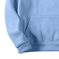 thumbnail image 6 of OKSALE Plus Size Hoodies for Women Cozy Long Sleeve Sweatshirts with Kangaroo Pocket Casual Pullover Sweatshirt Solid Color Blouses Casual Basic Loose Fit Tops, 6 of 6