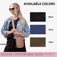 thumbnail image 6 of Kedzie Women's Neoprene Convertible Sling Bag with Adjustable Strap, Camel, 6 of 6
