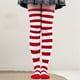 thumbnail image 5 of Calcetines a rayas Medias largas sobre calcetines hasta blanco rojo Yuyangstore Calcetines de patrón de rayas, 5 of 7