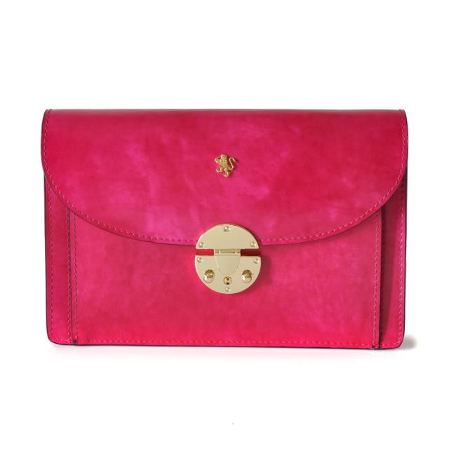 Loune Week Women Cow Leather Retro Passport Wallet Purse Vintage Coin Bag Red