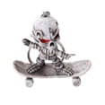 thumbnail image 1 of Fashion Skull Skeleton Keychain Rubber Keyring Keys Holder Handbag Decorations Hanging Pendant (Skateboard), 1 of 8