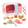 thumbnail image 2 of Juguetes de simulación para niños, juguete educativo de cocina con habilidades motoras finas, juguete de cocina, Mini microondas, regalo de vacaciones 31 Uds., 2 of 10