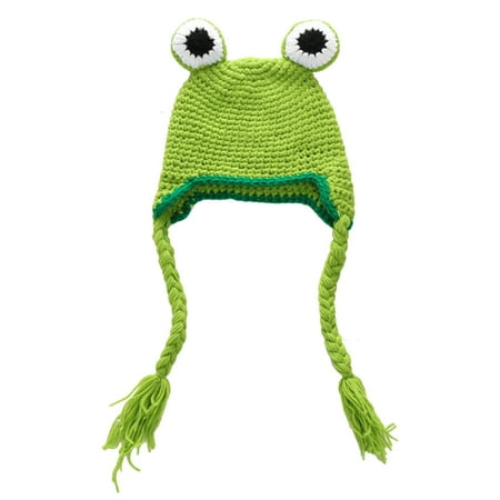 

NICEXMAS Cartoon Frogs Hat Knitting Woolen Hat Baby Headwear Newborn Photo Prop