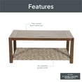 thumbnail image 4 of Better Homes & Gardens Bellamy Outdoor 1pc Patio Coffee Table, Gray Wicker, 4 of 11