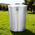 thumbnail image 4 of Iron Outdoor Trash Can With Lid Handles 8L Capacity For Garden Camping, 4 of 9