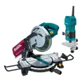 thumbnail image 1 of Kit de Sierra de Inglete y Router Makita MLS100X1+3709, 1 of 5