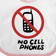thumbnail image 4 of Inktastic No Phones Boys or Girls Baby Bib, 4 of 4