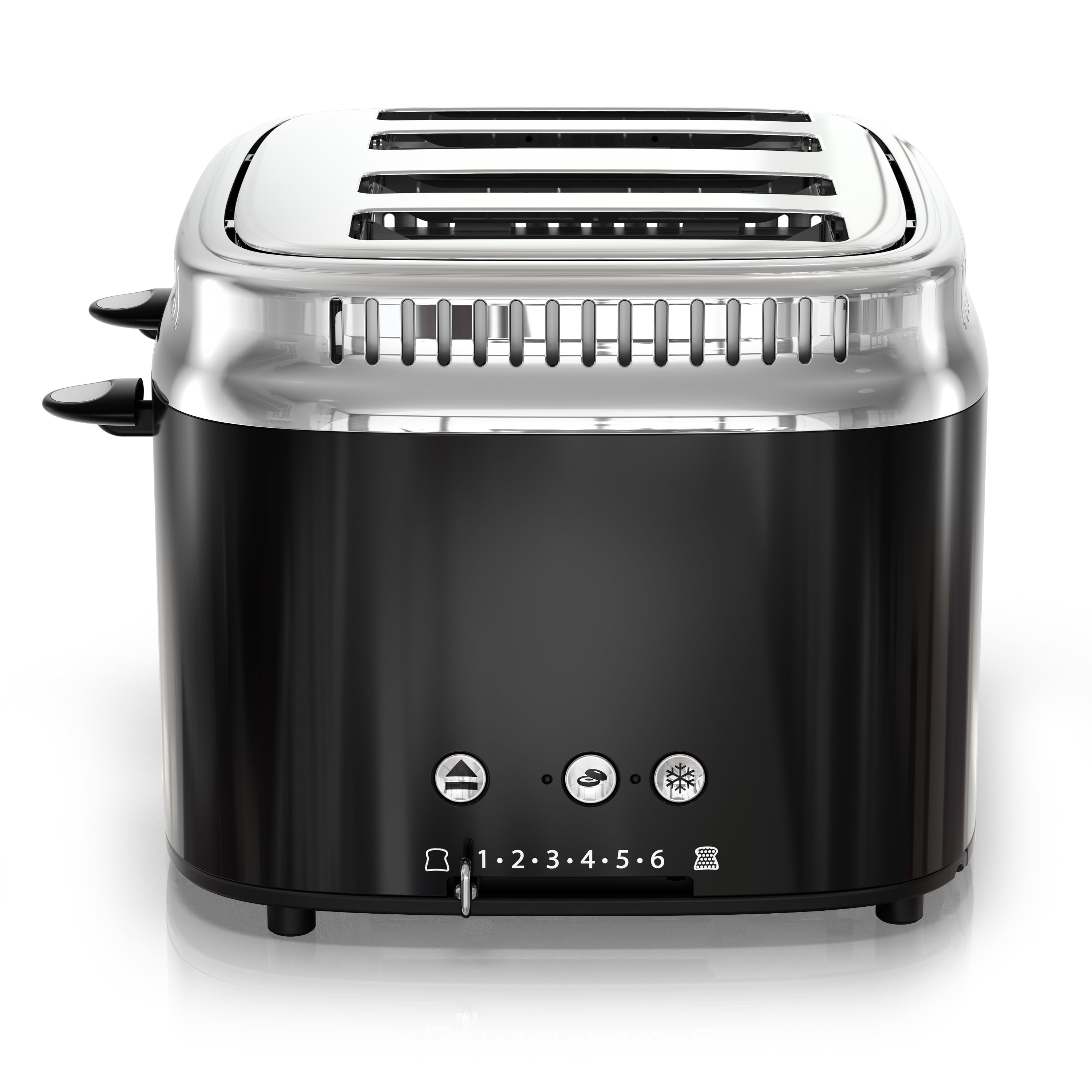 Russell Hobbs TR9450BR Retro Style 4 Slice Toaster in Black