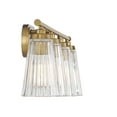 thumbnail image 5 of Chantilly 4-Light Bathroom Vanity Light in Warm Brass, 5 of 5