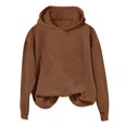 thumbnail image 4 of Xudanell Womens Sweaters Basic Hoodies Long Sleeve Pullover Hoodies with Pockets Activewear Autumn Sweatshirts Khaki XL, 4 of 4