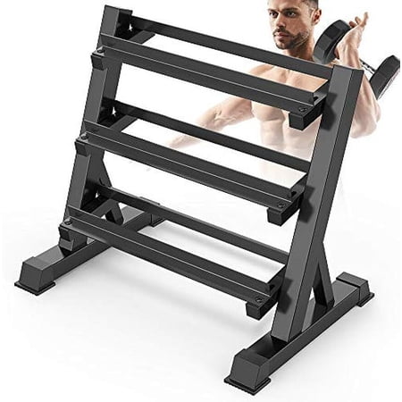 3 Tier Dumbbell Rack Stand Steel Weight Storage Rack Holder 660lbs Capacity HOT