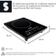 thumbnail image 2 of Parilla Eléctrica un quemador de Inducción Panel de Lujo 120W (Negra), 2 of 7