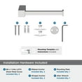 thumbnail image 5 of Amerock Monument Chrome Single Post Toilet Paper Holder, 5 of 8
