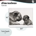 thumbnail image 4 of Stupell Industries Rustic Lodge Pug And Her Puppy Canvas Art, 20 x 16, by George Dyachenko, 4 of 8
