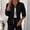 Black, variant on Morttic Women's Elegant Cable Zipper Front Long Sleeve Stand Collar Solid Color Spring & Fall Jacket for Casual & Formal Outfits White,S