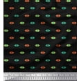 thumbnail image 1 of Soimoi Crepe Silk Fabric Aztec Small Print Sewing Fabric Yard 42 Inch Wide, 1 of 1