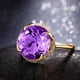 thumbnail image 2 of Anillo abierto de cristal morado color dorado Anillo abierto de boca abierta para mujer con temperamento y estilo moderno, 2 of 8