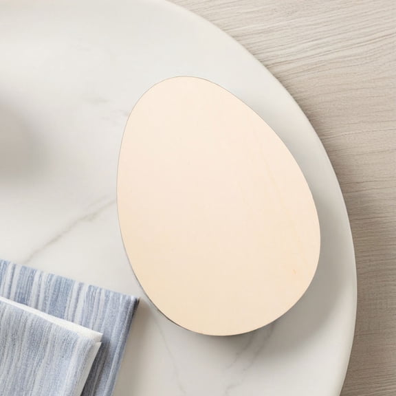 HOMOBABE Unfinished Egg Shaped Cutouts 12Pcs for Diy Projects and Easter Festivities