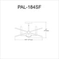 thumbnail image 2 of Dainolite PAL-184SF-PC-MB  Semi-Flush Mount, 2 of 3