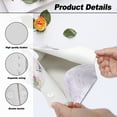thumbnail image 6 of COEQINE Tissue Box Cover Organizer PU Leather Rectangle Facial Paper Holder Paper Tissue Holder for Bedroom Dresser, Tabletop, Dinner Table, Office Desk, Hummingbird Moth Orchid, 6 of 7