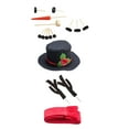 thumbnail image 4 of ELAYARD Reusable Snowman Decorating Set with Assorted Color Props for Winter Holiday Fun and Festive Outdoor Activities, 4 of 8