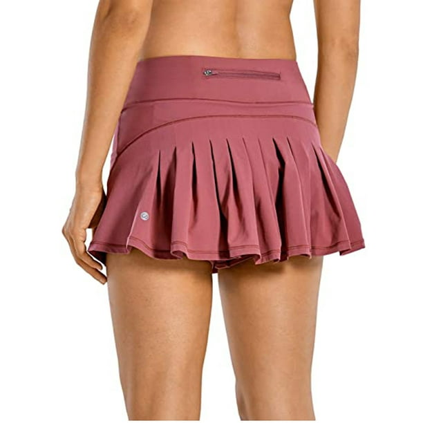Women's Athletic Tennis Golf Skirts Mid-Waisted Pleated Shorts With Pocket(M)  - Walmart.com