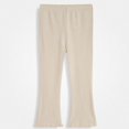 thumbnail image 2 of Afuyipoi Girls Flare Leggings Pants Fall Cotton Knit Beige 7, 2 of 5