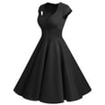 thumbnail image 3 of Dressystar Women 1950s Retro Vintage Short Dress Female Cocktail Party Swing Dress, 3 of 7