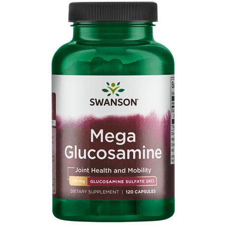 Swanson Mega Glucosamine 750 mg 120 Capsules