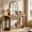 Warm Brown, variant on Fnova 63" Farmhouse Console Table with Long Storage Shelves, 2-Tier Entertainment Center for 55" - 75" TVs, Tall Television Console Table for Living Room, Bedroom, Hallway, Foyer